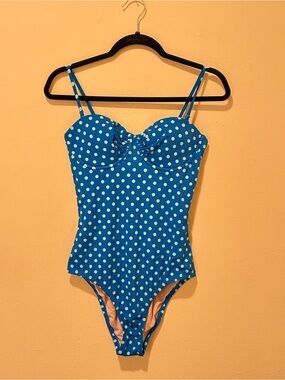 J. Crew polka Dot One-Piece Swim, pre-owned